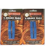 2 x Bicycle Fibrax V-Brake Replacemnet Pads ASH703 Blue Fit Shimano BR-M... - $340.13 MXN