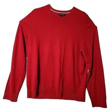 Banana Republic Men XL Cotton Cashmere Crewneck Red Pullover Sweater - £24.44 GBP