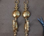 Vtg Syroco 1977 Shiny Gold Tone Set of 2 Wall Sconces Candle Holders Déc... - $24.70