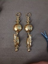 Vtg Syroco 1977 Shiny Gold Tone Set of 2 Wall Sconces Candle Holders Déc... - £19.67 GBP