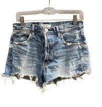 Moussy Vintage Women’s Denim Jeans Cutoff Shorts Size 27 Blue Distressed... - $128.69