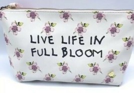 NWT Betsey Johnson Live Life In Bloom Cosmetic Wristlet Bag FLoral Print - £32.70 GBP