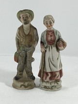 Vintage Figurines Set- Country Man And Woman Couple 6&quot; Tall - £3.76 GBP