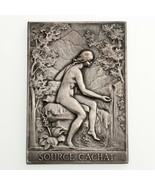 Rep. De France 1902 Bains D&#39;Evian Bronze Médaille W/Argent Revêtement By... - $1,046.39