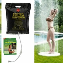 1 Portable Shower Heated Bag Solar Water Heater Outdoor Bath Camping Cam... - £9.52 GBP