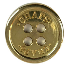 Ralph Lauren CHAPS Flat Gold tone Metal Replacement Main Front button .80&quot; - £6.05 GBP