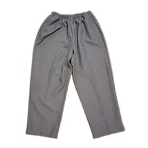 Alfred Dunner Pull On Dress Pants ~ Sz 18W ~ Dark Gray ~ High Rise ~ 27&quot; Inseam - £17.91 GBP