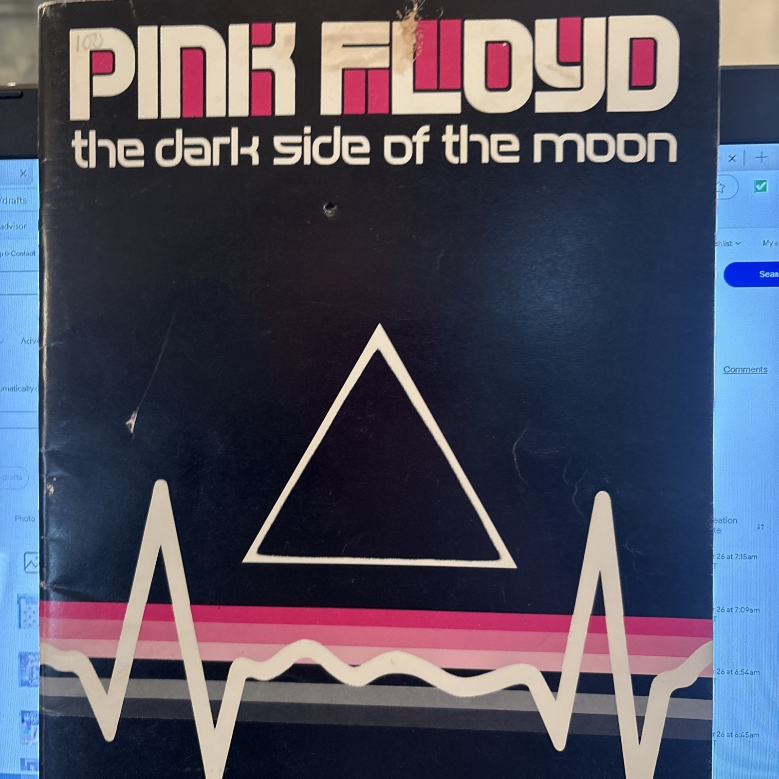 Pink Floyd Dark Side of the Moon Vintage  Songbook Sheet Music SEE FULL ... - $21.77