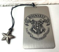 Scholastic HOGWARTS Harry Potter Metal Tag Bookmark w/ Star Charm - £3.86 GBP
