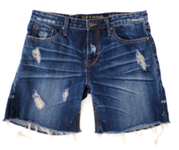 Cult of Individuality Women&#39;s Jean Shorts 33 Distressed - $14.85