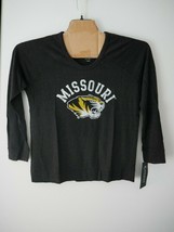 NCAA Missouri Tigers Womens Long Sleeve Quad Fleece Shirt Sz XL NWT - $24.74