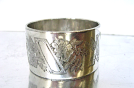Victorian 800 Silver Napkin Ring Aesthetic Movement No Monogram  - £35.17 GBP