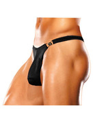 MALE POWER BONG CLIP THONG UNDERWEAR BLACK - $29.19 CAD