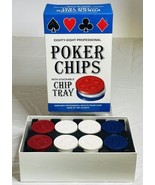 88 Professional Poker Chips With Stackable Chip Tray JAX# 6005, 100% Ala... - $20.60 CAD