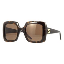 GUCCI GG0896S 002 Dark Havana/Brown 52-25-140145 Sunglasses New Authentic - £189.14 GBP
