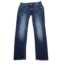 Miss Me Pants Womens 26 Blue Ankle Skinny Mid Rise Pocket Button Zip Den... - £22.24 GBP