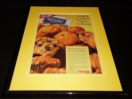 1986 Sara Lee Blueberry Muffins Framed 11x14 ORIGINAL Vintage Advertisement - $34.64