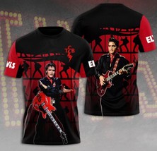 Elvis Presley T-Shirt, Elvis Presley 3D Shirt, Rock Music 3D Shirt, All Over Pri - £11.16 GBP+