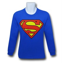 Superman Symbol Long-Sleeve Shirt Royal Blue Blue - £33.02 GBP+