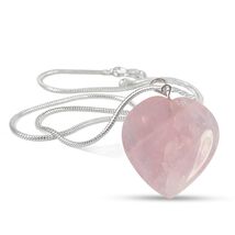 Reiki Crystal Products Natural Healing Stone Pendant Heart Shape Crystal... - $22.99
