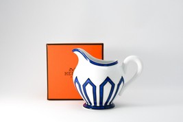 Hermes Bleus d&#39;Ailleurs Creamer pot blue porcelain soup tea coffee cup 200 ml - £743.74 GBP