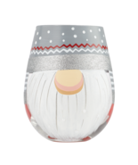 Lolita Stemless Wine Glass Gnome Sweet Gnome 20 oz Giftbox Christmas Col... - £23.45 GBP
