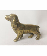 Vintage Small Brass English Cocker Spaniel Figure. - $562.04 MXN