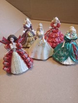 Lot Of 5 Barbie Hallmark Holiday Collector Ornaments 1995 1996 1997 2001 1 2 3 4 - £19.42 GBP