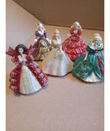 Lot Of 5 Barbie Hallmark Holiday Collector Ornaments 1995 1996 1997 2001... - $24.70