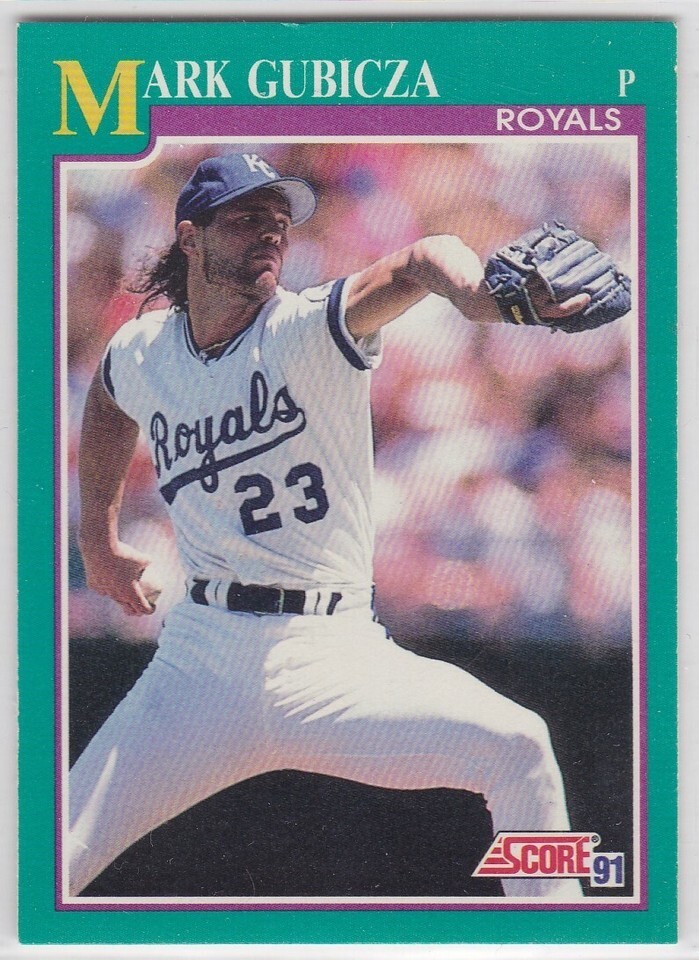 M) 1991 Score Baseball Trading Card - Mark Gubicza #212 - $1.97