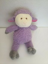 2014 Animal Adventure Lamb Sheep Plush Stuffed Animal Purple Grey Cream  - £27.07 GBP