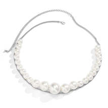 Pearl &amp; Silver-Plated Layered Waist Chain - £14.95 GBP