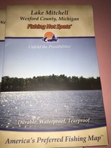Lake Mitchell Wexford County Michigan Fishing Hot Spots Fishing Map - $19.67