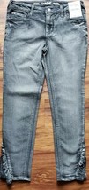 Cat &amp; Jack ~ Girl&#39;s Size 12 ~ Charcoal Gray Jeans ~ Pleated Hem ~ Ruffle - $30.00