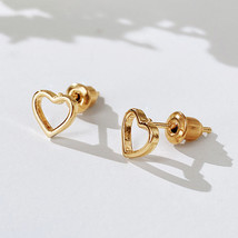 Simple Style Earrings Women&#39;s Hollow Heart-Shaped Earrings Romantic Valentine&#39;s  - £7.94 GBP