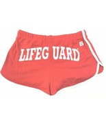 Womens Lifeguard Sexy Short Shorts Red w/ Lace Size Small New w/ Defects... - £10.95 GBP