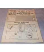 1968 Kohler Engines Owner&#39;s Manual Models K91 K141 K161 K181 Kohler Wi - £6.33 GBP