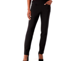 Belle by Kim Gravel Ponte Slim Straight Leg Pants- BLACK, REGULAR 6 - £23.48 GBP