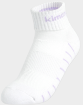 Kimony Women’s Mid Crew Sports Socks 5 Pairs White Purple NWT KSSN501-L5 - $25.11