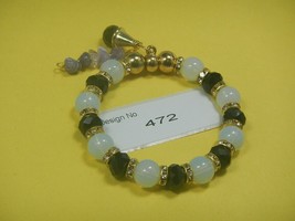 Amethyst Gemstone-Energy Jewelry-Fashion Stretch-Bracelet-Beaded- Charms-472 - £7.50 GBP