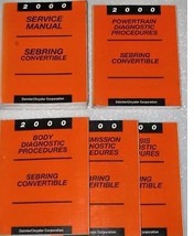 2000 CHRYSLER SEBRING CONVERTIBLE Service Shop Repair Manual SET + DIAGN... - £78.80 GBP