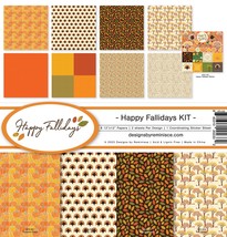 Reminisce Collection Kit 12&quot;X12&quot;-Happy Fallidays HFA200 - £17.17 GBP