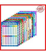 Vivid 12-Poster Educational Set for Kids - Discover Math with Style - 16... - $37.17 CAD