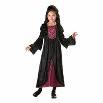 Girls Evil Queen Halloween Costume Black &amp; Red Long Dress-size 10/12 - $13.86