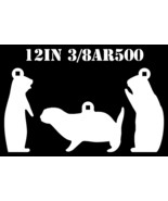 12&quot; Steel Shooting Targets - 3/8&quot; AR500 Prairie Dog Animal Silhouette - 3pc - $1,550.50 MXN