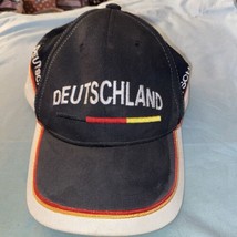 Hat Cap Deutschland Germany Adult Black Red Yellow White  Adjustable Buckle - £7.52 GBP