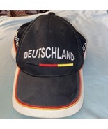 Hat Cap Deutschland Germany Adult Black Red Yellow White  Adjustable Buckle - £7.44 GBP