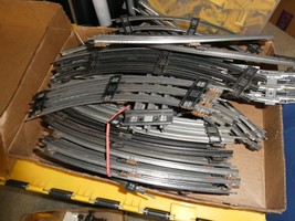 Lot of 54 Vintage Lionel Metal O27 Scale Tubular 3 Rail Curved Track Sec... - $54.45