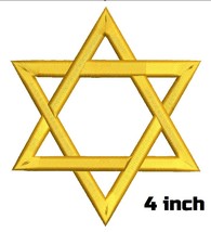 Star of David machine embroidery design, Jewish embroidery pattern, reli... - $3.65