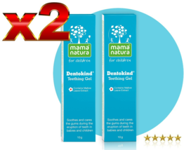 2 PACK Mama Natura Dentokind Gel for teething in babies and children 10 g DHU - £27.23 GBP